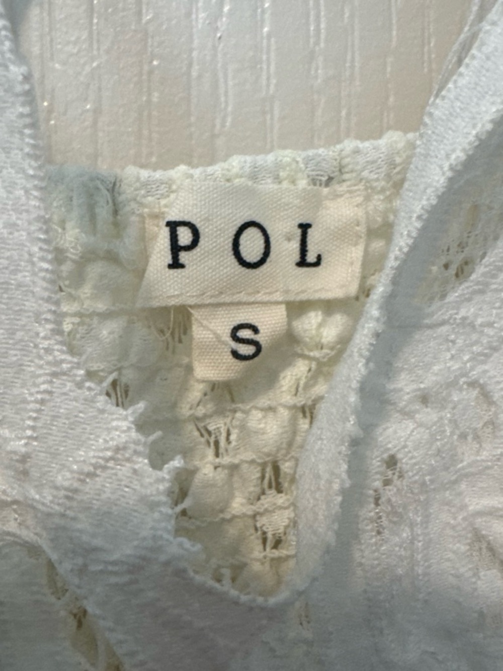 POL White Lace Ruffle Camisole - Picture 3 of 3